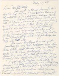 Correspondence from Hale Woodruff to Winifred Stoelting, May 13, 1978