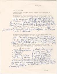 Correspondence from Hale Woodruff to Winifred Stoelting, May 21, 1978