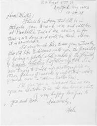 Correspondence from Hale Woodruff to Millicent Dobbs Jordan, December 29, 1975