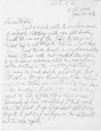 Correspondence from Hale Woodruff to Millicent Dobbs Jordan, January 13, 1976