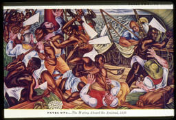 Hale Woodruff, "The Mutiny Aboard the Amistad, 1839" Slide, 1939