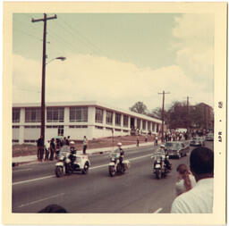 Police Escort at Funeral Procession for Martin Luther King Jr., April 9, 1968