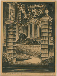 Hale Woodruff, "Entrance to the Campus" Print, circa 1935