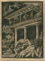 Hale Woodruff, "President's Residence" Print, 1935