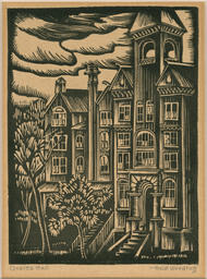 Hale Woodruff, "Graves Hall" Print, 1935