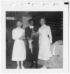 Anna E. Hall with Nurses, circa 1950