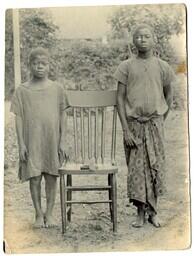 Two Boys and a Chair, circa 1915