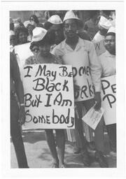 "I May Be Black But I Am Somebody," March Against Repression, May 23, 1970