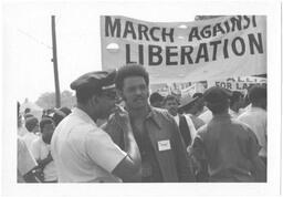 Jesse Jackson Speaks With Captain Howard Baush, March Against Repression, May 23, 1970