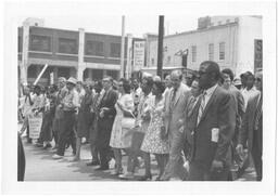 Civil Rights Leaders at Front Line, March Against Repression, May 23, 1970