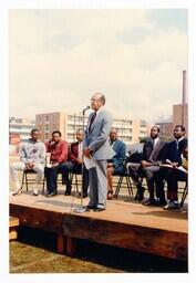 Ceremony for Edwin Moses Track and Field, circa 1980