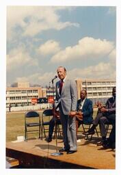 Ceremony for Edwin Moses Track and Field, circa 1980