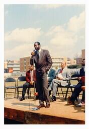 Ceremony for Edwin Moses Track and Field, circa 1980