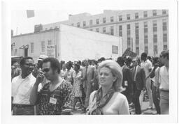 George McGovern, Juanita Abernathy, and Ralph Abernathy, March Against Repression, May 23, 1970