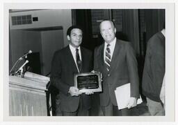 Presentation including Andrew J. Young and Hugh M. Gloster, January 21, 1982