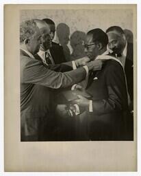 Honorary Degree Presentation to President of Senegal, circa 1975