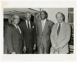 Charles A. Lyons, Prezell R. Robinson, Edward Perkins, and Hugh Gloster, circa 1960