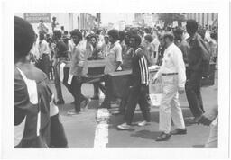 Men Carrying Coffins, March Against Repression, May 23, 1970