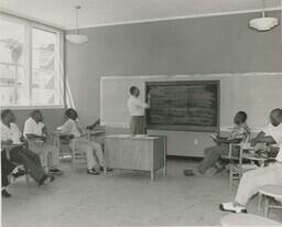 A Teacher and Students, circa 1952