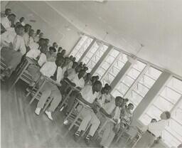 A Teacher and Students, circa 1953