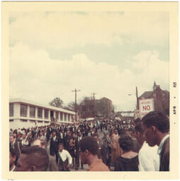 Crowd at Martin Luther King Jr.'s Funeral Procession, April 9, 1968