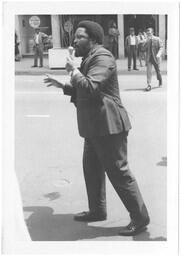 Hosea Williams at Sanitation Worker's Strike, April 1970