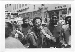 Hosea Williams at Sanitation Worker's Strike, April 1970