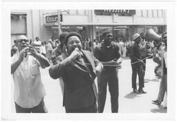 Hosea Williams at Sanitation Worker's Strike, April 1970