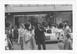 Hosea Williams at Sanitation Worker's Strike, April 1970