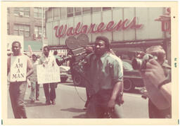 Camera Crew at Sanitation Worker's Strike, April 1970