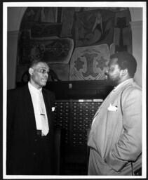 Dr. Clement and Mr. Vincent Kofi, Sculptor, May 1, 1960