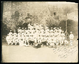 Alton Adams with Military Band, circa 1930