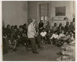 Forrester B. Washington at the School of Social Work, November, 1949