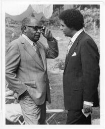 Clarence Bacote and Maynard Jackson, May, 21, 1977