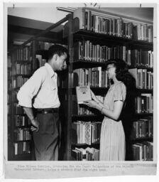 Eileen Bentley with a Student, circa 1950