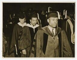 Atlanta University Commencement with Edward A. Jones and Langston Hughes, June 2, 1947