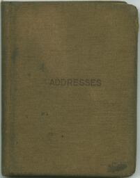 Elizabeth McDuffie's Address Book, circa 1940