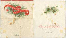 Christmas Card, circa 1960