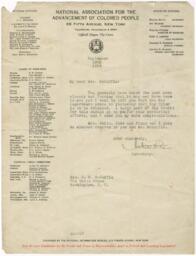 Correspondence from the NAACP to Elizabeth McDuffie, September 19, 1936