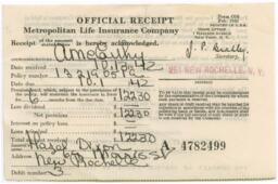 Insurance Records for Hazel Dixon Payne, October 13, 1942