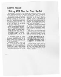 "History Will Give the Final Verdict", April 1950