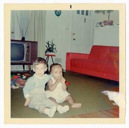 Beth Angela Warren and Gerald (friend), 1967