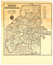 Planning Units for Atlanta's Neighborhoods, 1975