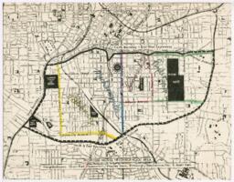 Map of Atlanta Neighborhoods, circa 1965