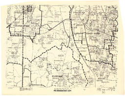 Atlanta Area Metropolitan Map Series Pre-Enumeration Copy, Item 9, February 1970