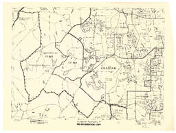 Atlanta Area Metropolitan Map Series Pre-Enumeration Copy, Item 13, October 1970