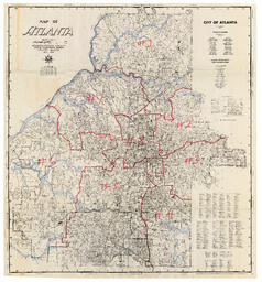 Map of Atlanta, September 1969