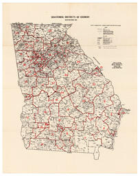 Senatorial Districts of Georgia, 1972