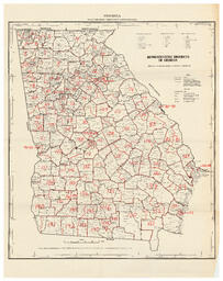 Representative Districts of Georgia, 1972