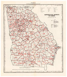 Representative Districts of Georgia, 1972